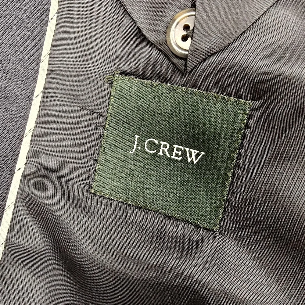 J Crew Suit Jacket Mens 40R‎ Gray Wool Three Button Classic Fit Made In Canada